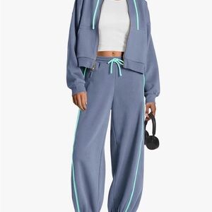 Women's Blue Tracksuit with Accents